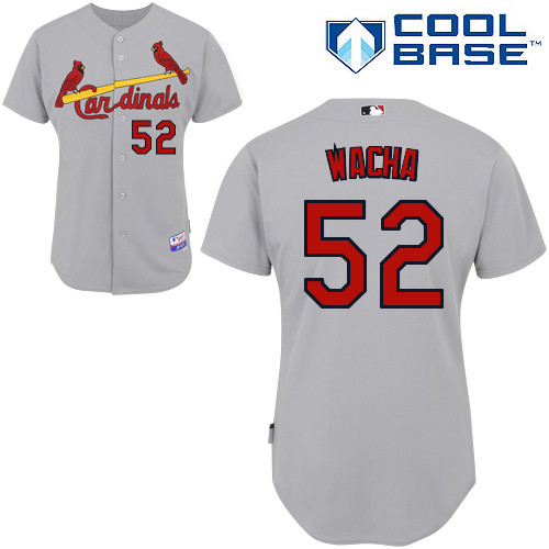 Michael Wacha #52 MLB Jersey-St Louis Cardinals Men's Authentic Road Gray Cool Base Baseball Jersey